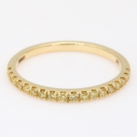 Montage yellow diamond stackable ring