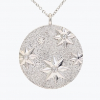 Starry Night medallion necklace