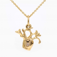 Baby Boab champagne diamond necklace