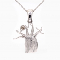 Patience champagne diamond boab necklace