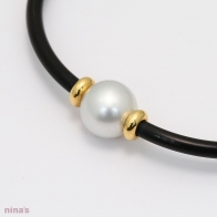 Hunter White South Sea  Pearl Neoprene Bracelet