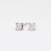 Sparkling 0.15ct white diamond stud earrings