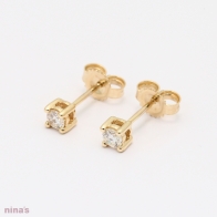 0.20 Carat White Diamond Stud Earrings