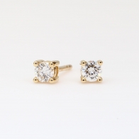 0.30 Carat White Diamond Stud Earrings