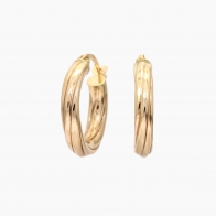 McKenna 17mm twist hoop earrings