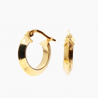 Ava knife edge hoop earrings