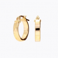 Charli square edge hoop earrings