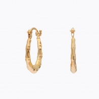 Olivia oval hoop earrings