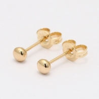 Sphere 3mm stud earrings
