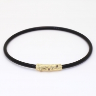 Grainne champagne diamond neoprene bracelet