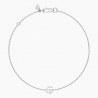 Lexicon white diamond G initial bracelet