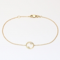 Opal white diamond bracelet