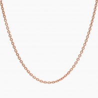 45cm 9 karat rose gold trace chain
