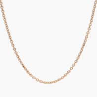 45cm 9 karat rose gold trace chain