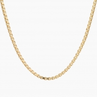 41cm 9 karat yellow gold venetian box chain