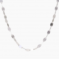 46cm 9 karat white gold Forzatina chain