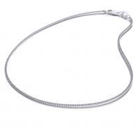 50cm 9 karat white gold diamond cut curb chain