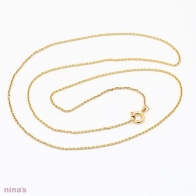 45cm 9 karat yellow gold trace chain