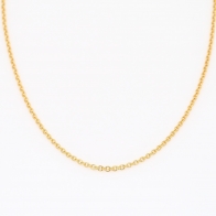 45cm 18 karat yellow gold trace chain