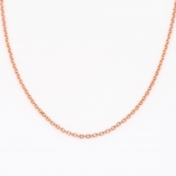 45cm 9 karat rose gold cable chain
