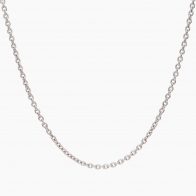 45cm 9 karat white gold trace chain