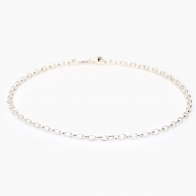 25cm Oval belcher chain anklet