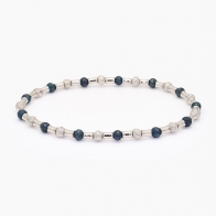 Wiluna blue rhodium quandong bracelet