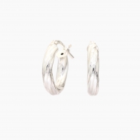 McKenna 14mm twist hoop earrings