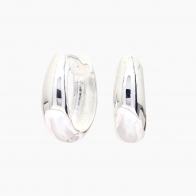 Annalise 16mm oval huggie earrings