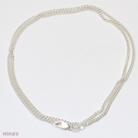 50cm sterling silver curb chain