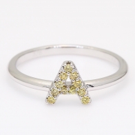 A Love Letter fancy yellow diamond ring