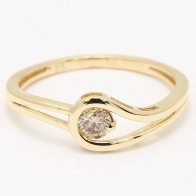 Arya Champagne Diamond Stackable Ring