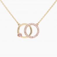 Ritz Argyle pink champagne diamond necklace