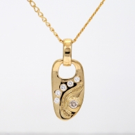 Rainbow Dreaming champagne diamond necklace