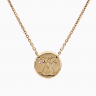 Boab medallion Argyle pink diamond necklace
