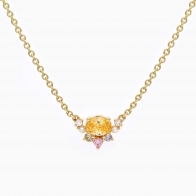 Amelia rainbow diamond necklace