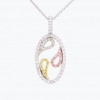 Cashmere rainbow diamond necklace