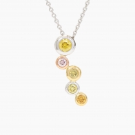 Orbelle rainbow diamond necklace