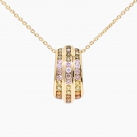 Valentina rainbow diamond necklace