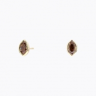 Elixer marquise-cut white diamond stud earrings