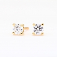 Sparkling 0.50ct white diamond stud earrings