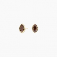 Elixer marquise-cut white diamond stud earrings