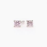 0.06 Carat Argyle pink diamond stud earrings
