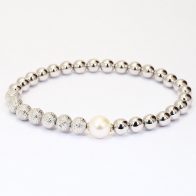 NXT Yellabinna quandong and white pearl bracelet