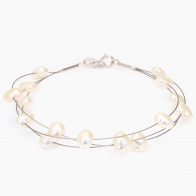 Cordelia white pearl baroque bracelet