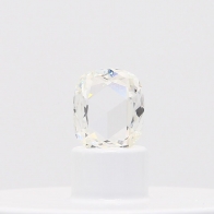 0.56 Carat rose cut cushion cut white diamond