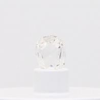 0.45 Carat rose cut cushion cut white diamond