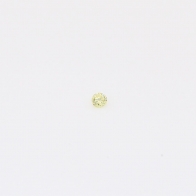 0.01 Carat round-cut fancy yellow diamond