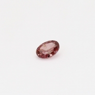 0.22 Carat oval cut fancy deep pink diamond