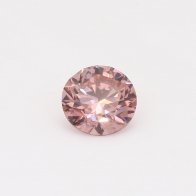 0.97 Carat round cut GIA certified fancy intense orangy pink Argyle diamond